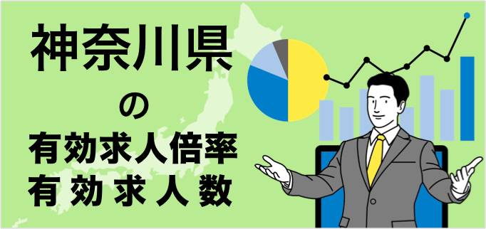 神奈川県の有効求人倍率と有効求人数